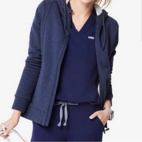 Figs Tops Figs Essential Hoodie Navy S Poshmark